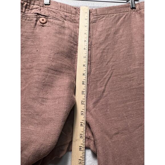 Christy Allen Women’s Linen Pant Size‎ L Waistband Button Front Made in USA - Picture 6 of 12
